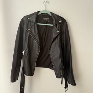 Lucky Brand Black Leather Jacket S